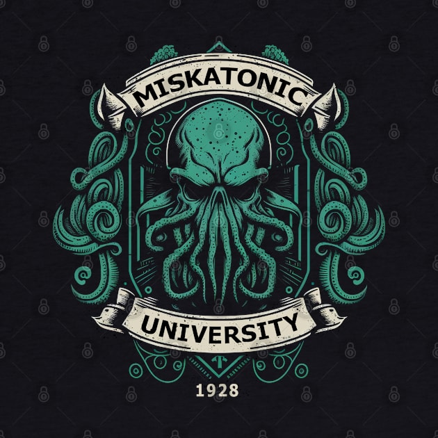 Cthulhu Miskatonic University by Tshirt Samurai